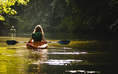 Activité nautique dans un lac
