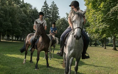 Joies équestres en famille