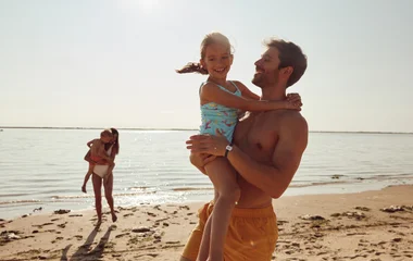 famille sur la plage