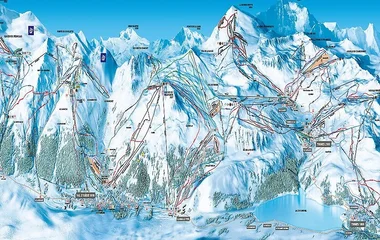 plan domaine skiable val tignes
