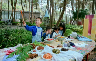 Club Med桂林度假村天然草木染活动