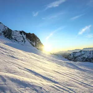 fresh snow in the French Alps