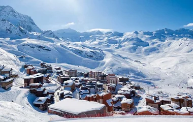 Val D'Isere resort in the French Alps