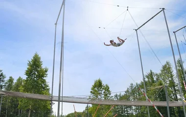 Flying trapeze at Club Med