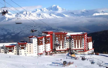 La Plagne resort in the French Alps
