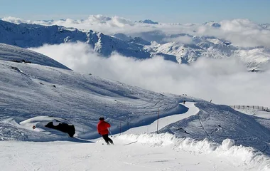 skier in the French Alps