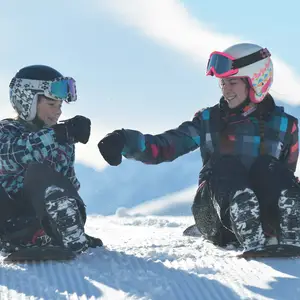 Young kids in the Alps