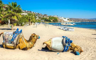 Beautiful beach in Kisebükü Cove peninsula