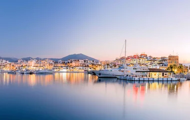 Tramonto sul mare in barca