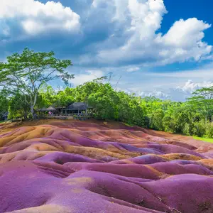 The seven Coloured Earths in Mauritius