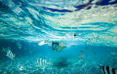 Snorkelling underwater