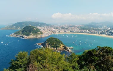 Panorama über Bucht von San Sebastian
