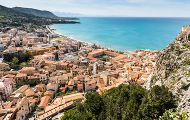 Panorama der Altstadt in Cefalù