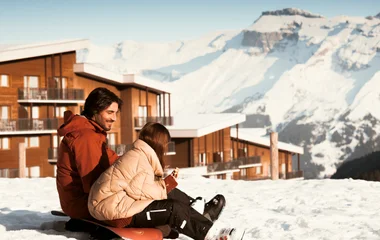 Grand Massif chalets in the French Alps