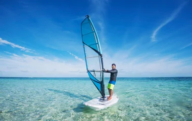 beginner lessons for windsurfing at Club Med