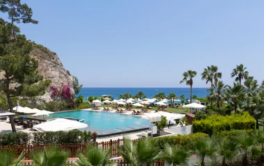 Kemer beach views from Club Med Palmiye