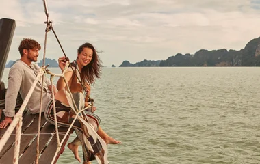 Thailand boat rides in the ocean