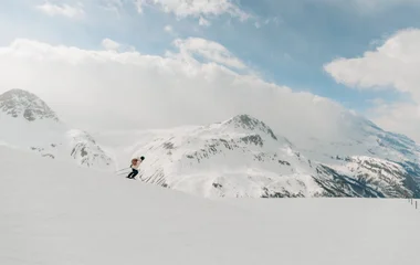 skier in the French Alps