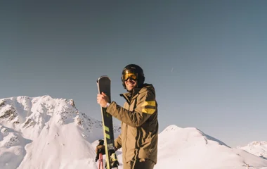 Skier in the Alps