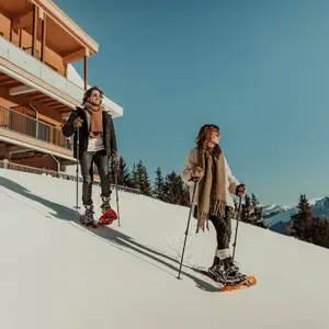 pareja en la nieve