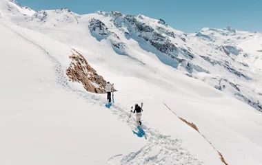mountain with snow