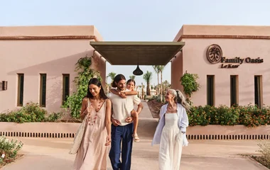 Famille à Marrakech au Maroc