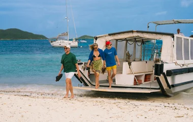 Familia en la playa.