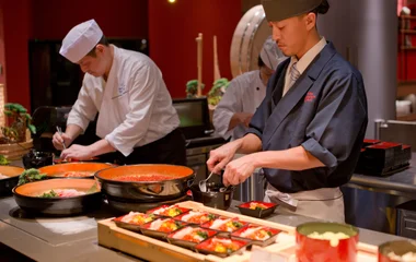 japanese chef cooking in club med tomamu