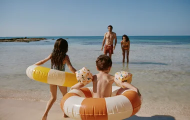 Cancun activité en famille sur la plage