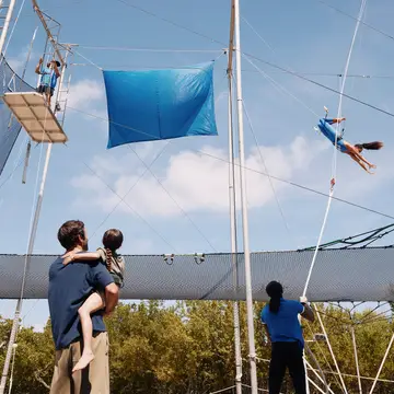 Flying Trapeze School with circus activities
