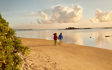 Couple à l'île Maurice