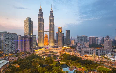 Sight of Kuala Lumpur with the Petronas towers in the background