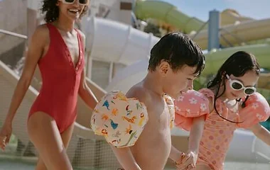 Famille à Cancún au Mexique