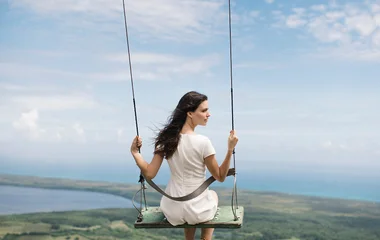 Balançoire avec une vue imprenable