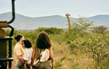 Famille dans la savane