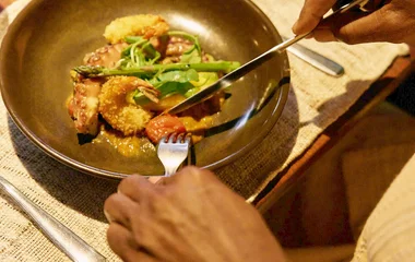 Plato del restaurante de Club Med.
