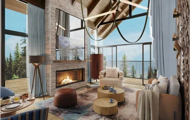 Vista da Suíte Penthouse no Club Med Gramado