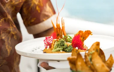 Dos platos del restaurante de Club Med.
