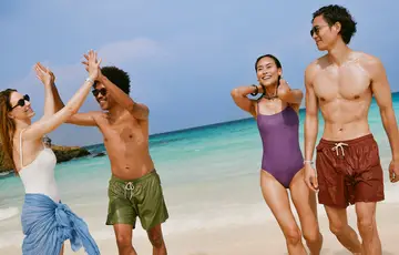 Amigos na praia.