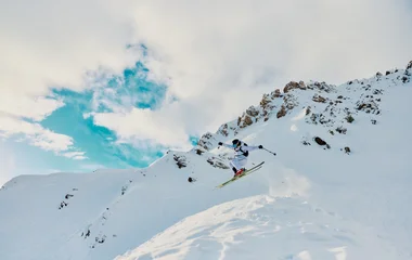 Skieur à Tignes