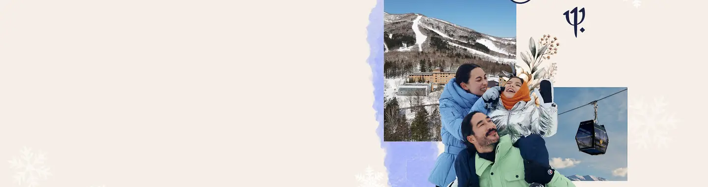 family on their ski holiday