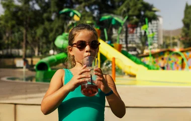 little girl on holiday in Spain