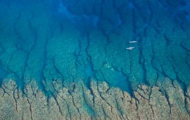 Observer en Kayak transparent la vie sous-marine du lagon