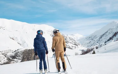 Skieurs à l'Alpe d'Huez