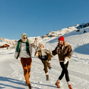 family on a ski holiday