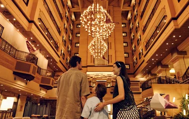 Family in Club Med resort