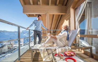 Val Thorens après ski terraza panorámica Club Med 3 Valles