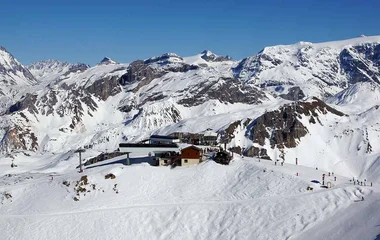 Piste bleue des trois vallées