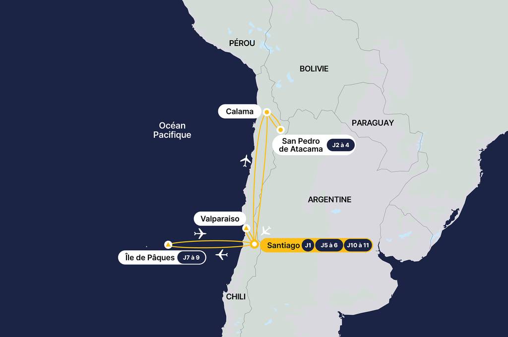 D'Atacama à l'île de Pâques